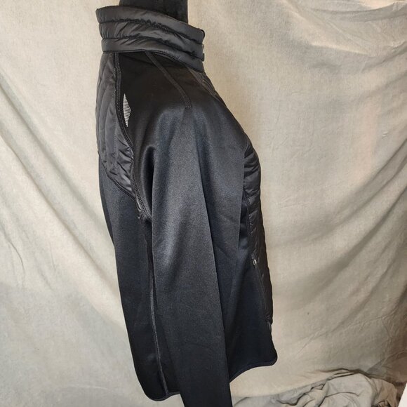 Eddie Bauer Emberlite Active Hybrid Jacket Women's L Puffer Black Thumb Holes - Picture 6 of 10